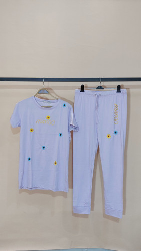 ست تیشرت شلوار نخ پنبه دخترانه