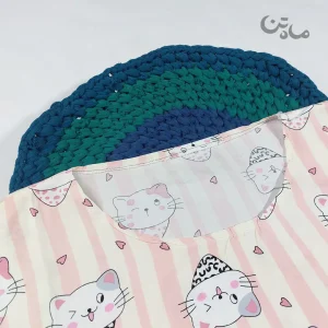 ست تیشرت وشلوار نخی زنانه کتی3
