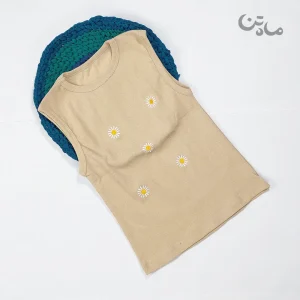 تاب کبریتی زنانه گلدوزی شده کرمی2