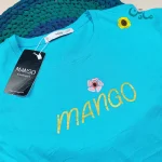 ست تیشرت وشلوار مارک MANGO آبی روشن 3