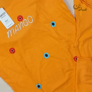 ست تیشرت وشلوار مارک MANGO نارنجی 2